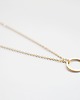 złote naszyjniki 16k Gold Plated Flat Karma Necklace 4