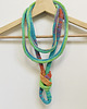 naszyjniki - inne Naszyjnik dzianinowy boho handmade bawełna 4
