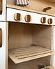 klocki i zabawki drewniane Drewniana mini kuchnia dla dzieci z lodówką, piekarnikiem i zmywarką 5
