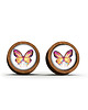 kolczyki drewniane Kolczyki drewniane - Motyl - sztyfty 2