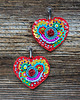 kolczyki soutache Kolekcja Frida - kolczyki kolorowe serca 2