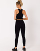 legginsy Leginsy z prążkowanej dzianiny-czarne(M-734) 1