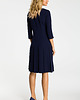sukienki midi damskie Sukienka z obniżoną talią-granatowa(M-336) 1