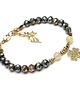 bransoletki z kamieni naturalnych Szlachetna kolekcja /old gold hematite/ - bransoletka 2