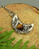 wisiory Wisiorek księżyc tygrysie oko wire wrapping 1