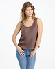 topy damskie Lniany top WILLOW dark chocolate 3