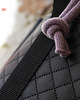 torby na ramię Torebka worek handmade ze śliwkowego weluru i pikowanej ekoskóry 2