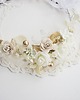 wianki komunijne Wianek komunijny dla dziewczynki krem, biel złoto 4