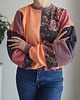 bluza bez kaptura damska Bluza patchwork - Copper Bloom - One of a kind - oversize 2