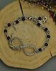 bransoletki wire wrapping Bransoletka nieskończoność czarny onyks wire wrapping 1