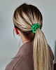gumki do włosów Gumka jedwabna, scrunchie, gumka do włosów, gumka satynowa zielona trawka MINI 4