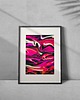 grafiki i ilustracje Plakat - abstrakcja - Abstract neon pink -  A4 lub 30x40 1