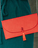 kopertówki Torebka kopertówka czerwona na łańcuszku, kopertówka crossbody 2