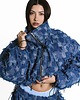 kurtki damskie Krótka kurtka bomber patchwork denim 4