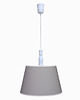 lampy do pokoju dziecka Lampa wisząca szara z białą lamówką 3