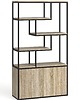 regały i półki Regał dębowy-ARMARIUM-2-100X35X180 2