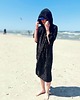 moda - inne Ponczo kąpielowe z bawełnianej frotte  BACK TO BLACK 4