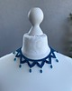 chokery Morski petrol choker naszyjnik koronkowy 1