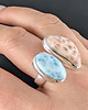 pierścionki srebrne Pierścionek pastelove- larimar i thomsonit 5