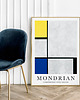 plakaty Plakat Mondrian with yellow 1