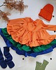 sukienki dla dziewczynki Sukienka Dresowa  Betty Orange 2