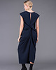 sukienki midi damskie Navy mary back knot dressi 6