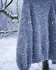 swetry damskie  Sweter FluffyGrey 1