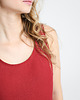 topy damskie Lniany top WILLOW red wine 2