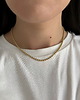 złote naszyjniki Srebrny pozłacany naszyjnik choker KULKA 4