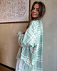 koszule damskie  Koszula Calm oversize mint krata 4