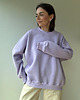 bluza bez kaptura damska Bluza Cheer long lavender 3