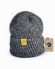 czapki damskie WIOSNA! Przejściowa czapka  bawełna merino COSY grafit 2