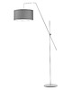 lampy podłogowe Czarna lampa stojąca na wysięgniku do salonu BILBAO 7