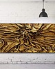 obrazy Efektowny duży obraz płaskorzeźba brudne złoto L'OR 80x160cm 1