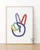 obrazy i plakaty do pokoju dziecięcego Peace - plakat do pokoju dziecka 2