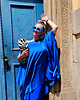 sukienki midi damskie New   SUKIENKA Asymetric Blu 4