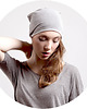 czapki damskie Czapka Beanie DRES Szary Melanż 3