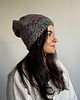 czapki damskie Kolorowa duża czapka beanie z wełną i alpaką 1