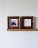 ramki na zdjęcia Kwadratowa ramka 10x10 cm z naturalnego drewna orzechowego 3