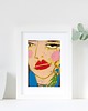 grafiki i ilustracje Red lips 1