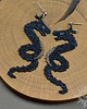 kolczyki - inne Fenrann, kolczyki ze smokami, beading 2