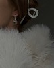 kolczyki srebrne Srebrne kolczyki z bezbarwnymi kryształami SWAROVSKI CRYSTAL 6