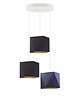 lampy wiszące Kaskasowa lampa wisząca z 3 punktami światła MAJORKA GOLD w stylu glamour 5