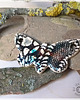 wisiory Motyl nocny, rustykalny wisiorek ceramiczny 1