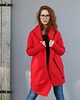 bluza z kapturem damska Bluza płaszczyk  damska asymetryczna bawełniana 1