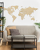 Ozdoby na ścianę Mapa Świata 250x100x06cm Granice Napisy PL 7