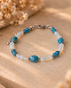 bransoletki z kamieni naturalnych AZURE GLOW bransoletka z kamieni - apatyt i opal 2