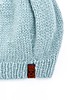 czapki damskie Błękitna czapka beretowa z wełny alpaki 2