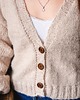 kardigany damskie Sweter z warkoczami, kardigan rozpinany, sweter z guzikami, beżowy sweter 6