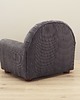 fotele Fotel szary welur, włoski design, lata 80, produkcja: Włochy 3